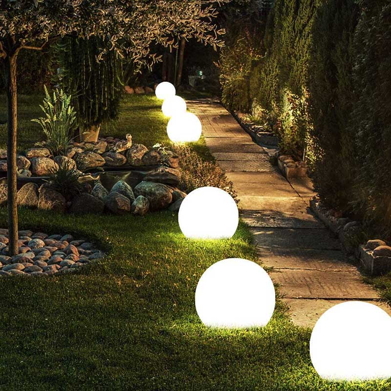 Wireless Outdoor Solar LED Globe Light
