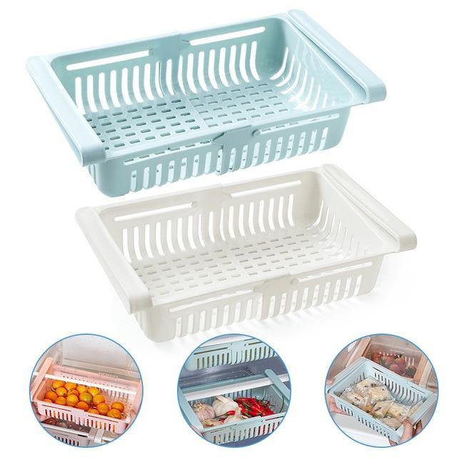 Sliding Kitchen Fridge Organizer Drawer