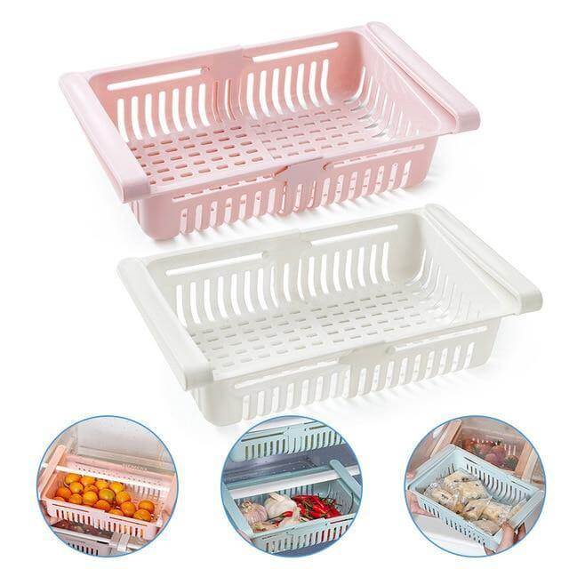 Sliding Kitchen Fridge Organizer Drawer
