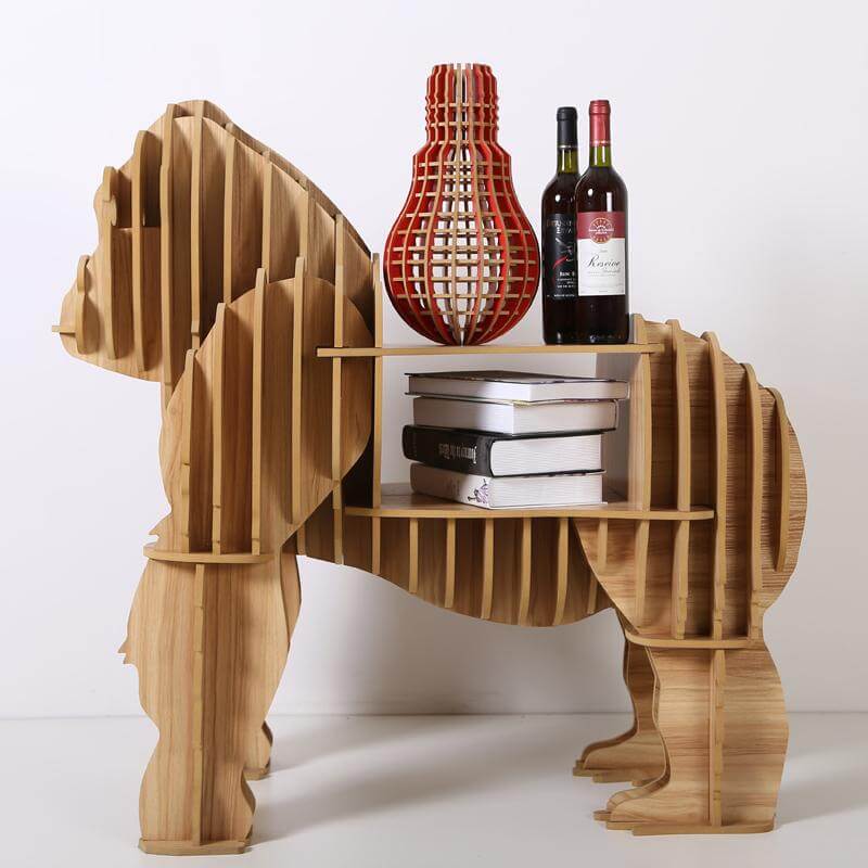 Large Solid Wood End Table Home Furniture - Pexav