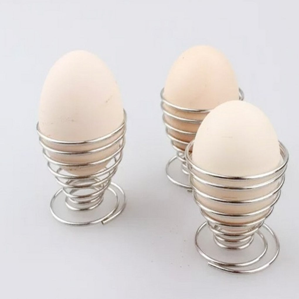 5 Piece Silver Metal Egg Tray - Pexav