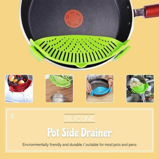 Flexible Kitchen Pot Strainer Spoon Rest - Pexav