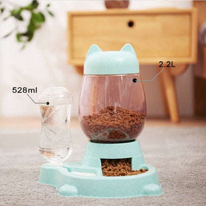 Interactive Dual Pet Food Dispenser