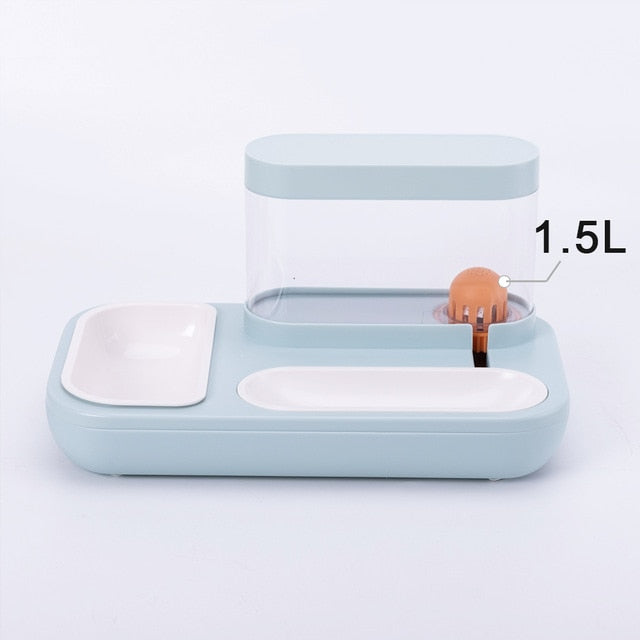 Interactive Dual Pet Food Dispenser