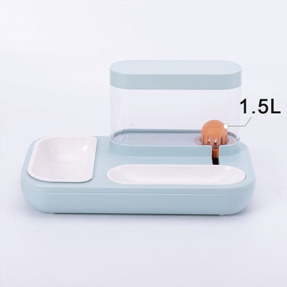 Interactive Dual Pet Food Dispenser