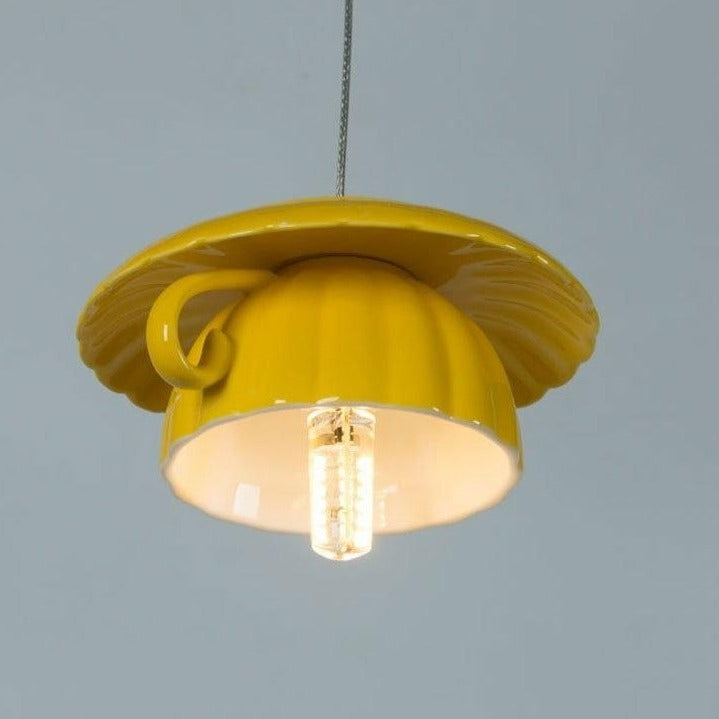 Warm White Porcelain Table Lamp - Pexav