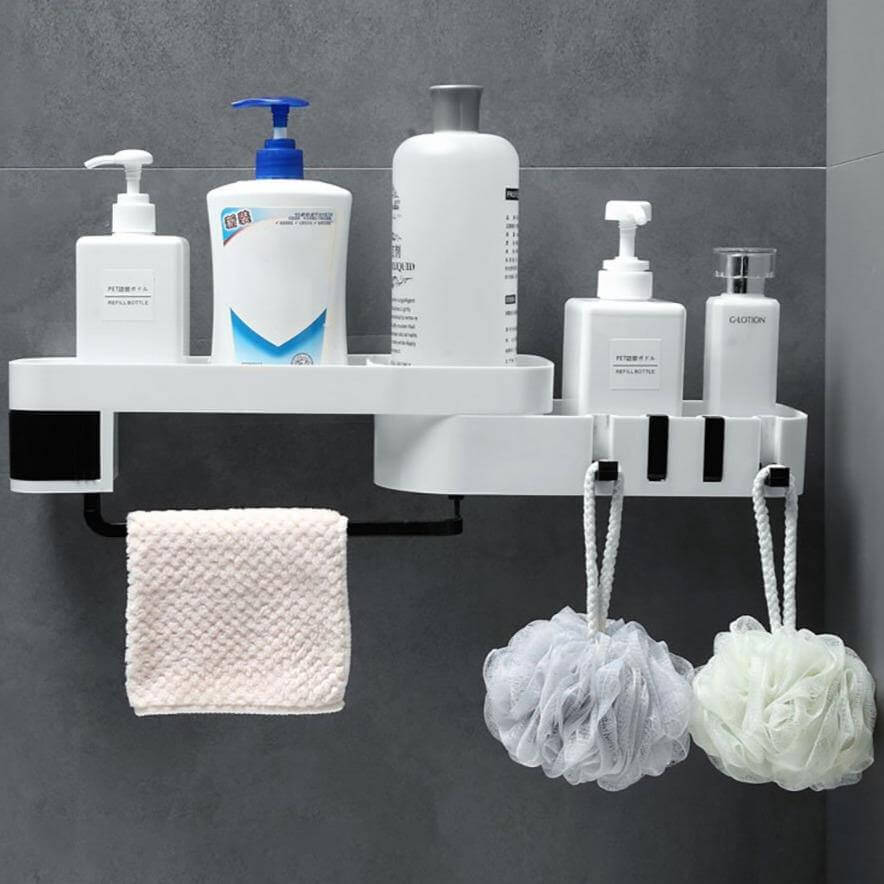 Space Saving Shower Caddy Bathroom Shelf Organizer - Pexav