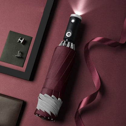 Waterproof Compact LED Folding Umbrella