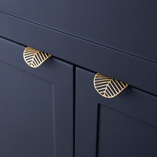 Stylish Leaf Design Kitchen Cabinet Knobs - Pexav