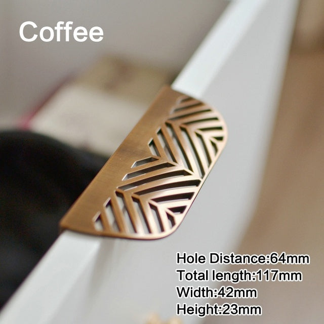 Stylish Leaf Design Kitchen Cabinet Knobs