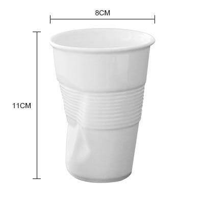 Classic White Porcelain Coffee Mugs