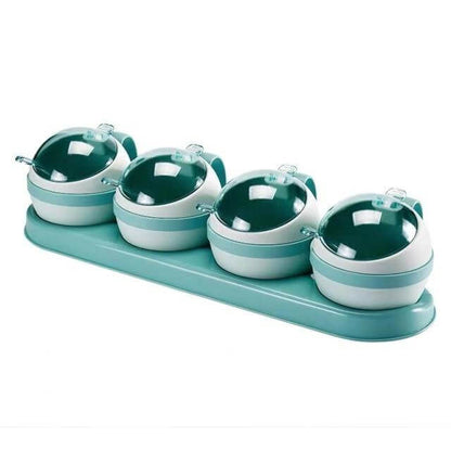 Compact Spice Kitchen Table Jar Set