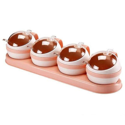 Compact Spice Kitchen Table Jar Set