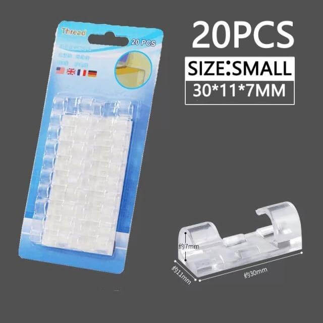 Adhesive Cable Management Stickers Set