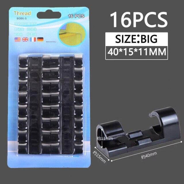 Adhesive Cable Management Stickers Set