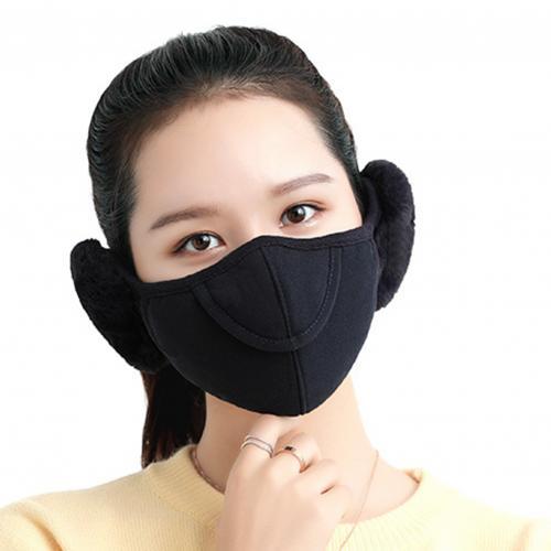 Warm Fleece Earmuff Face Mask - Pexav