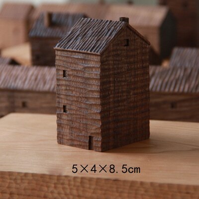 Small Wooden Tree House Ornament