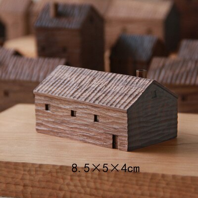 Small Wooden Tree House Ornament