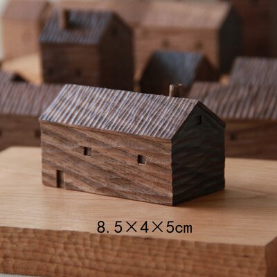 Small Wooden Tree House Ornament