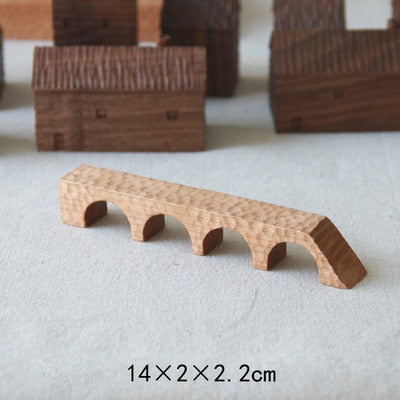 Small Wooden Tree House Ornament