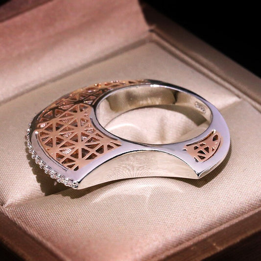 Unique Crescent Moon Fashion Ring - Pexav