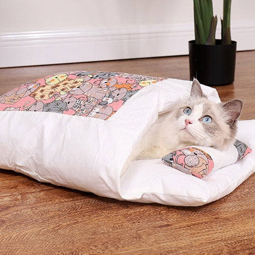 Cute Kitty Cozy Pet Bed