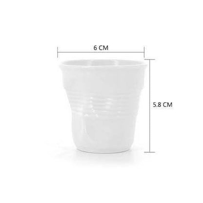 Classic White Porcelain Coffee Mugs