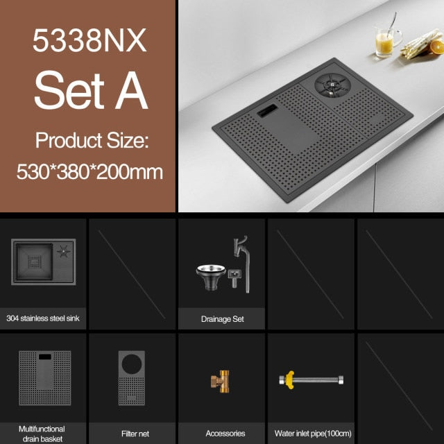 Sleek Modern Intelligent Kitchen Sink