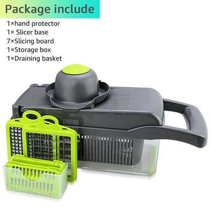 6 Blade Vegetable Chopper with Storage Container
