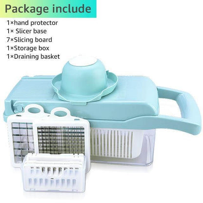 6 Blade Vegetable Chopper with Storage Container