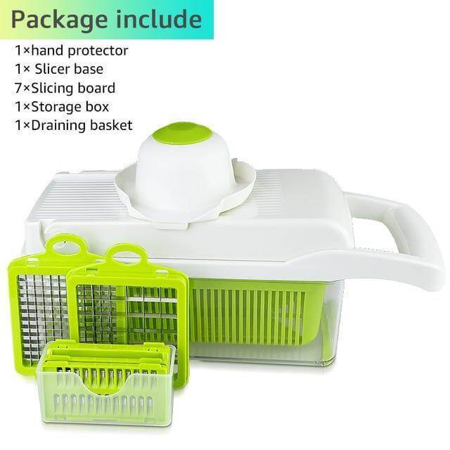 6 Blade Vegetable Chopper with Storage Container