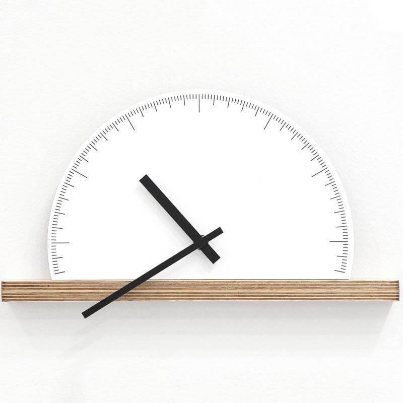 Contemporary Geometric Nordic Style Wall Clock - Pexav