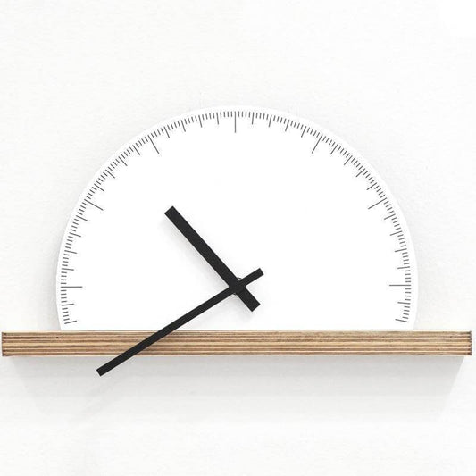 Contemporary Geometric Nordic Style Wall Clock - Pexav