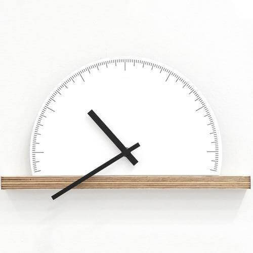 Contemporary Geometric Nordic Style Wall Clock