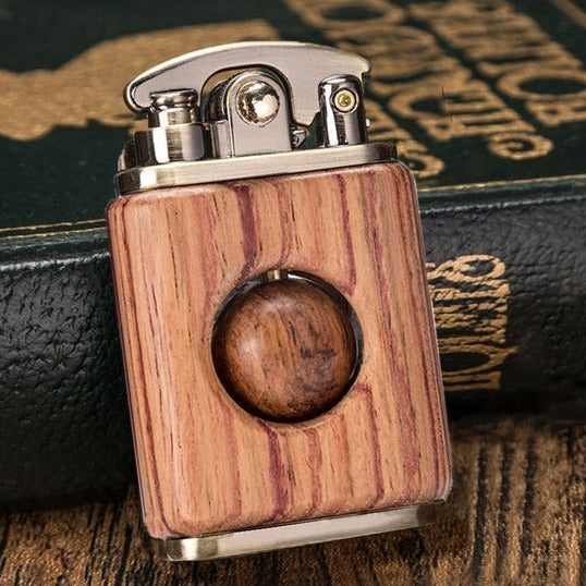 Classic Wooden Beads Flip Lighter