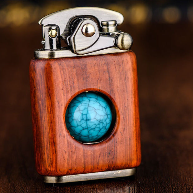 Classic Wooden Beads Flip Lighter - Pexav