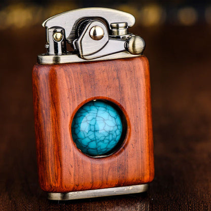 Classic Wooden Beads Flip Lighter - Pexav