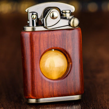 Classic Wooden Beads Flip Lighter