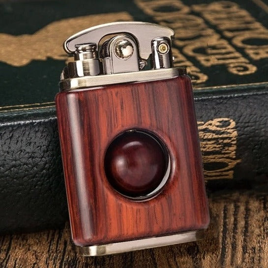 Classic Wooden Beads Flip Lighter