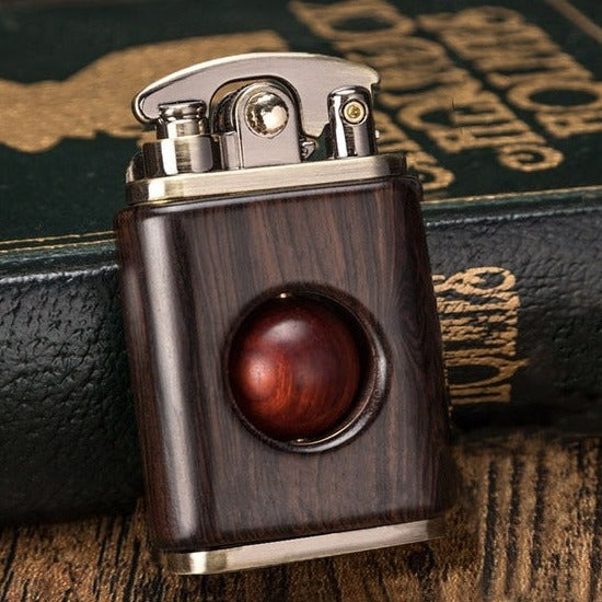 Classic Wooden Beads Flip Lighter