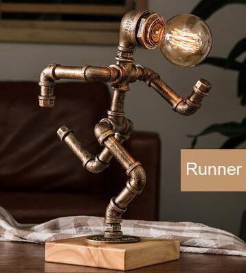 Metal Industrial Style Robot Table Lamp