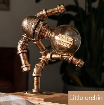 Metal Industrial Style Robot Table Lamp