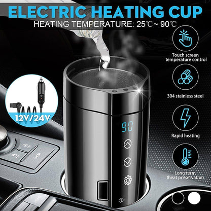 Insulated Reusable Electric Heat Travel Mug - Pexav