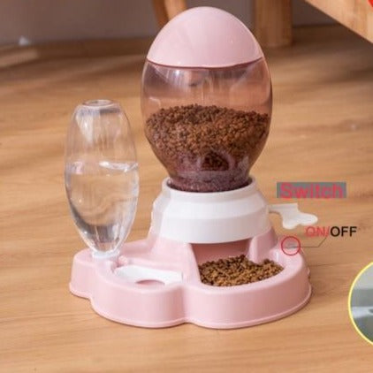 Interactive Dual Pet Food Dispenser