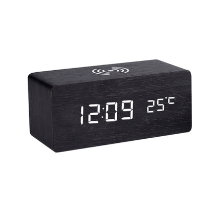 Stylish Wood Smart Charging Clock Radio