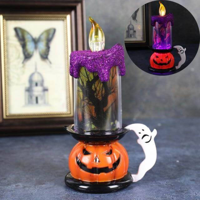 Spooky Pumpkin LED Halloween Candle Lamps