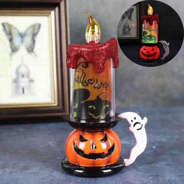 Spooky Pumpkin LED Halloween Candle Lamps