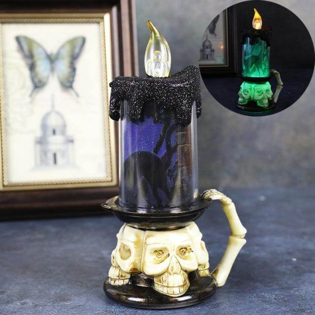 Spooky Pumpkin LED Halloween Candle Lamps