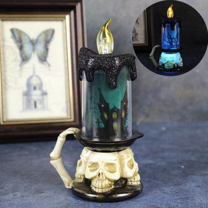 Spooky Pumpkin LED Halloween Candle Lamps