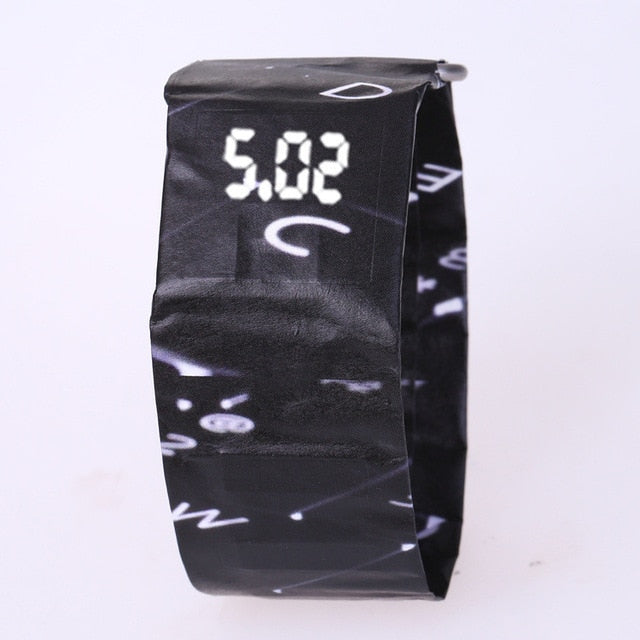 Waterproof LED Paper Wrist Watch